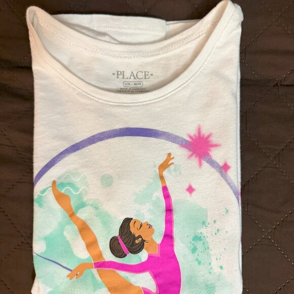 Pre-Loved The Children's Place Ballerina Graphic Tee Size 10-L - Picture 2 of 4
